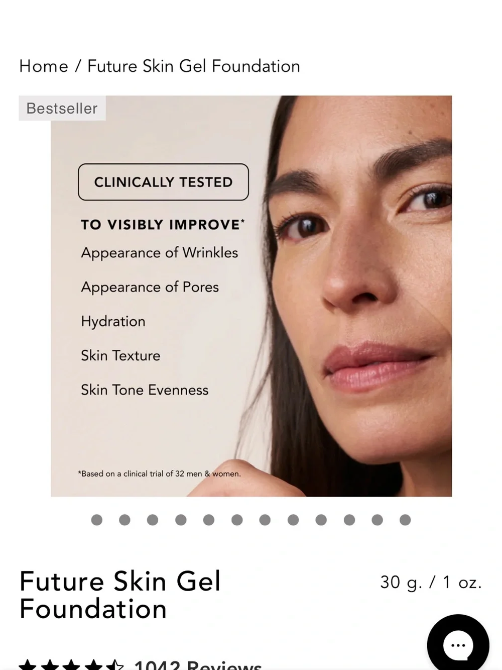 Chantecaille 2N Ivory Future skin gel foundation